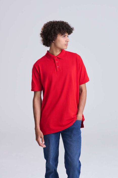 Tricou polo lung Just Polos THE 100, 100% bumbac, 180 g/mp [6]