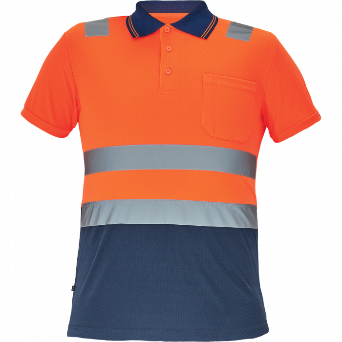 Tricou polo reflectorizant Cerva CADIZ, 100% poliester, 160 gr/mp [1]