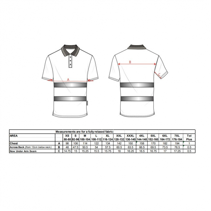 Tricou polo reflectorizant Portwest BUMBAC CONFORT S171, 55% bumbac, 45% poliester, 175 gr/mp [2]