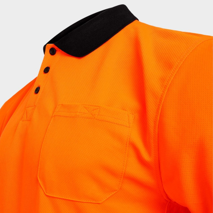 Tricou polo reflectorizant Stenso PRISMA HV, 100% poliester, 140 gr/mp [5]