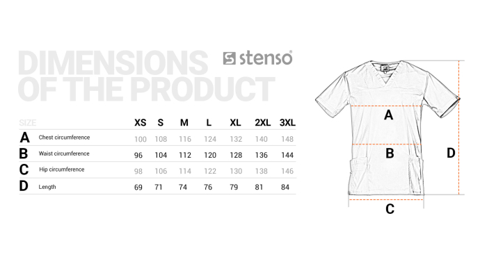  Tunica medicala pentru barbati VICTOR ALB [2]