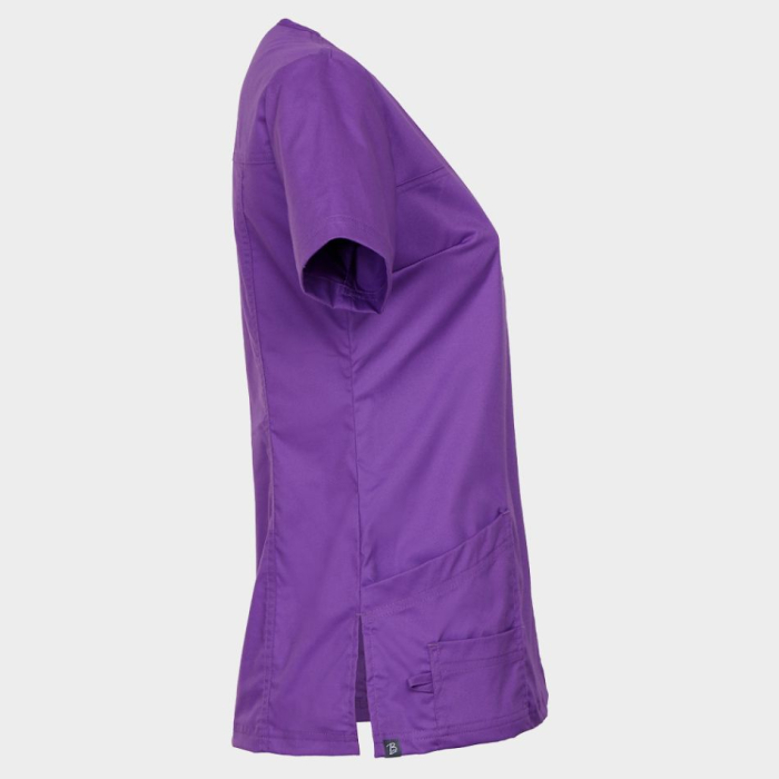 Tunica de lucru cu maneca scurta dama BeUnique VICTORIA, 53% bumbac, 44% poliester, 3% spandex, 160 gr/mp [4]