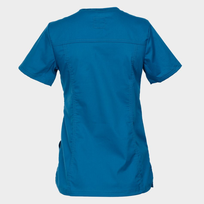 Tunica de lucru cu maneca scurta dama BeUnique VICTORIA, 53% bumbac, 44% poliester, 3% spandex, 160 gr/mp [5]