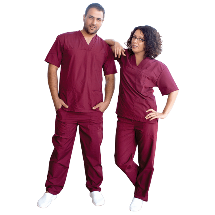 Costum tunica si pantaloni de lucru BeUnique M3, tercot 65/35, 120 gr/mp [2]