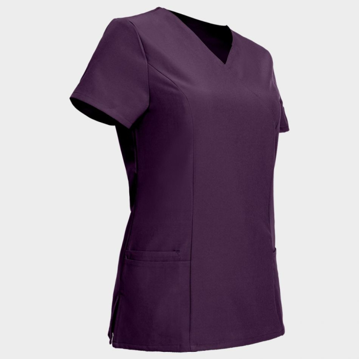 Tunica de lucru cu maneca scurta dama BeUnique NOBBY, 94% poliester, 6% elastan, 170 gr/mp [3]