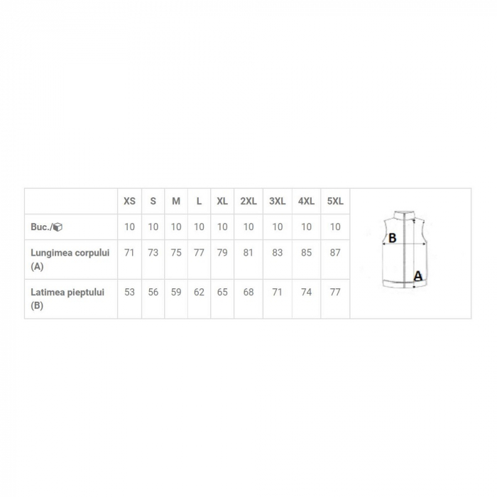 Vesta de lucru unisex Kariban WK607, 65% poliester, 35% bumbac, 190gr/mp [2]