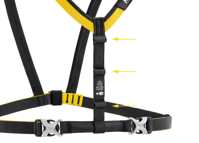 Vesta ham Petzl STERNO C092AA00, 130g, PA, compatibila cu ham arboristic SEQUOIA SRT [4]