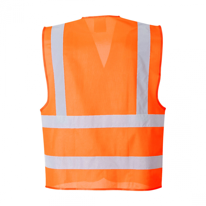 Vesta reflectorizanta ignifuga Portwest HIVIS FR75, 100% poliester, 120g [3]