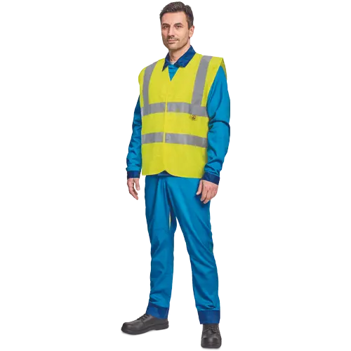 Vesta reflectorizanta Cerva LYNX ESD HV, 98% poliester, 2% fibra antistatica, 120 gr/mp [2]