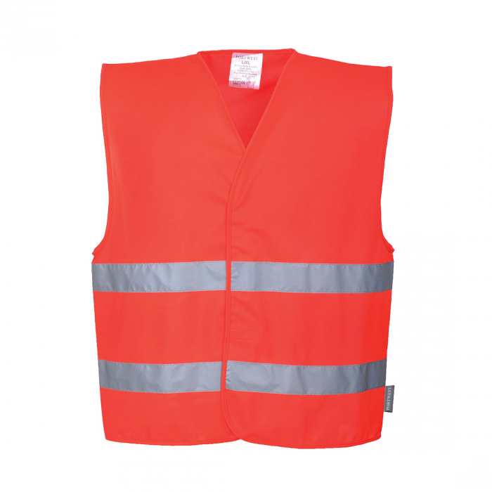 Vesta reflectorizanta Portwest Hi-Vis TWO BAND C474, 100% poliester, 124 gr/mp [1]