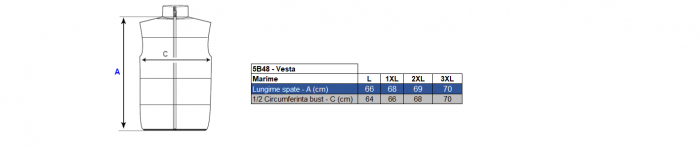 Vesta reflectorizanta tip plasa Renania FINLEY, 100% poliester [2]