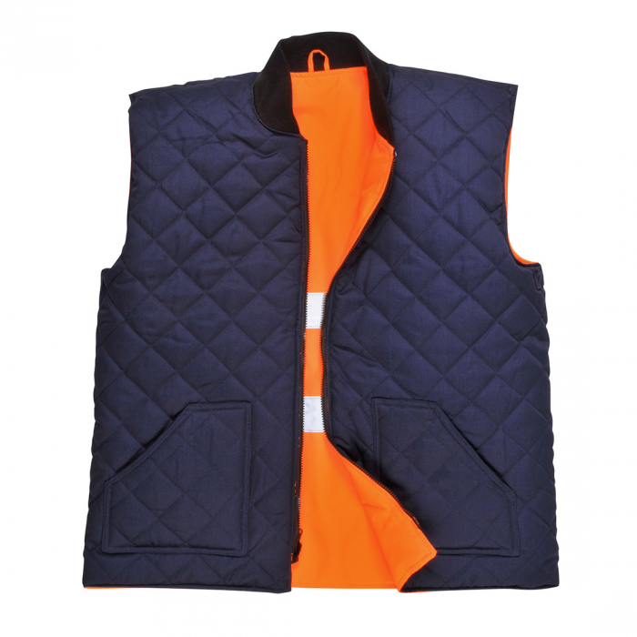Vesta reflectorizanta vatuita de iarna Portwest HIVIS S469, reversibila, 100% poliester, 190 gr/mp [3]