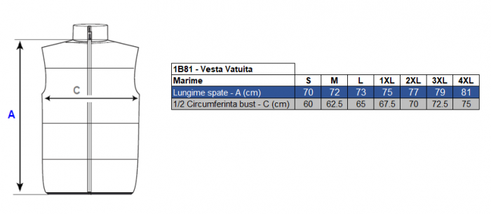 Vesta vatuita de iarna Renania RAMSAY, 100% poliester, 300g [2]