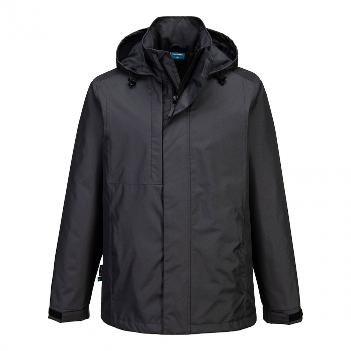 Jacheta impermeabila de lucru Portwest WX2 ECO RAIN, 100% poliester reciclat, 190 gr/mp [1]