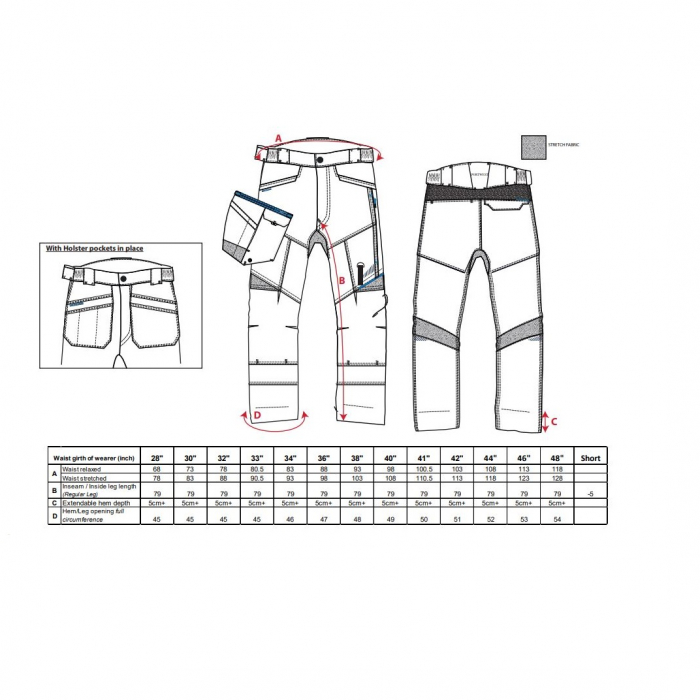 Pantaloni de lucru in talie Portwest HOLSTER T702 WX3, 65% poliester, 35% bumbac, 280g [2]