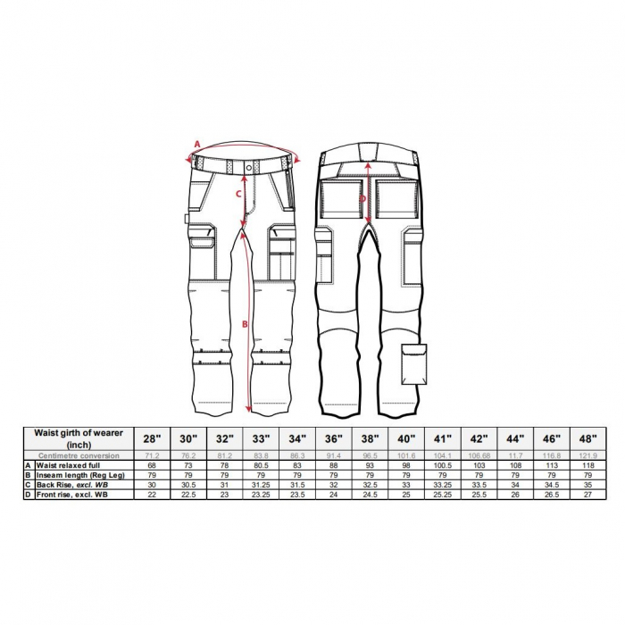 Pantaloni de lucru in talie Portwest RIPSTOP T802 WX3, 65% poliester, 35% bumbac, 230g [3]