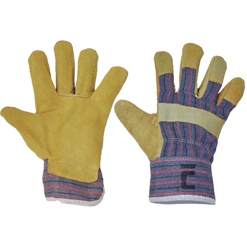 Manusi de protectie din piele de bovina - Manusi de protectie Cerva TERN, piele spalt bovina