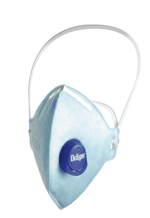 Protectia capului - Semimasca de protectie Drager X-plore 1720 V FFP2, tip cupa, cu supapa CoolMAX