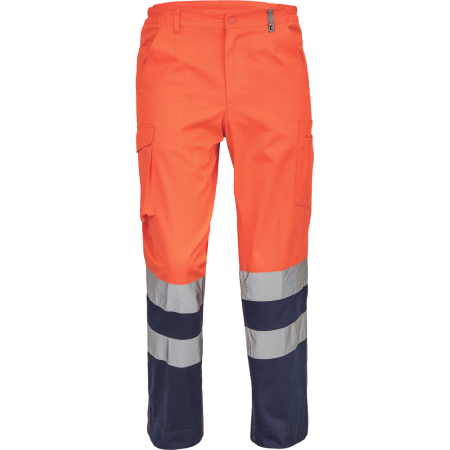 Pantaloni talie reflectorizanti - Pantaloni de lucru reflectorizanti Cerva VIGO HV, 50% bumbac, 50% poliester, 200 g/mp