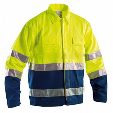 Jachete | Bluze reflectorizante - Jacheta reflectorizanta P&P H-VIS BICOLOR, 65% bumbac 35% poliester, 210gr /mp