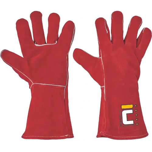 Manusi de protectie Cerva PUGNAX RED, piele spalt bovina [0]