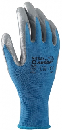 Manusi de protectie impregnate cu NITRIL - Manusi de protectie Ardon NITRAX, impregnate in nitril subtire, blist