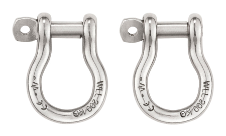 Hamuri - Accesoriu Petzl Shackles C087Aa00, set 2 buc, compatibil cu bancuta PODIUM si ham AVAO, ASTRO