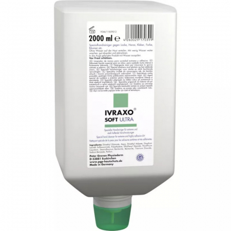 Echipamente speciale de protectie - Agent special de curatat mainile Greven IVRAXO SOFT ULTRA, 2000ml