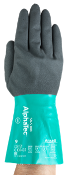 Manusi de protectie chimica Ansell ALPHATEC 58-530B, nitril [3]