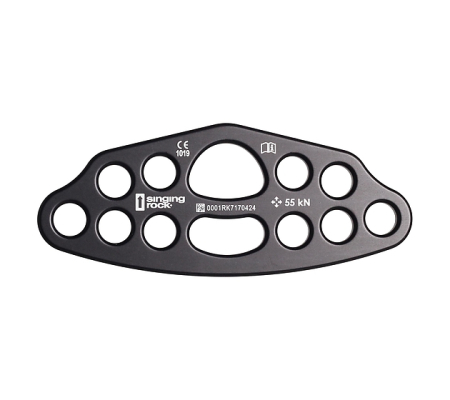 Ancore si anouri - Ancora metalica Singing Rock RIGGING PLATE 5/7 RK717BB00, aluminiu, 10mm, 285g, 55kN, compatibila cu sisteme de ancore multiple