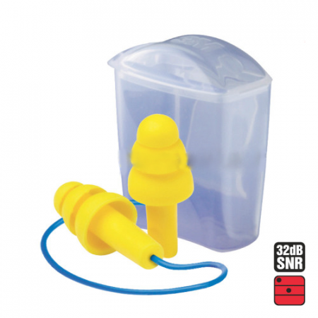 Protectia capului - Atifoane interne de protectie 3M 2632PL, tip bradut, cu snur si cutie