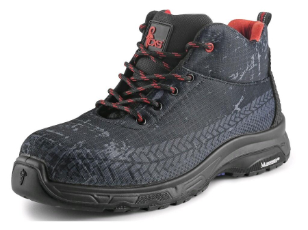 Bocanci S3 (cu bombeu si lamela, piele hidrofobizata) - Bocanci de protectie Canis CXS 2114 MICHELIN BRENTA S3 FO HRO SRC, cu bombeu din compozit si lamela