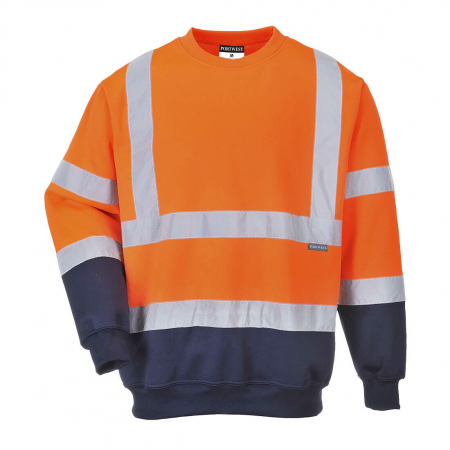Bluze | Hanorace reflectorizante - Bluza clasica de iarna, reflectorizanta Portwest B306, 65% poliester, 35% bumbac, 300 gr/mp