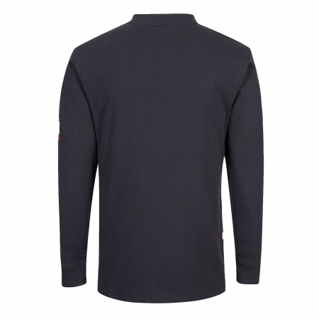 Bluza cu maneca lunga cu nasturi, ignifuga antistatica Portwest FR32, 99% bumbac, 1% fibra de carbon, 237 gr/mp [1]