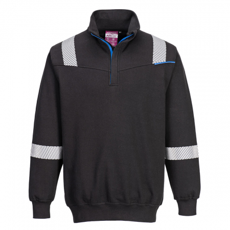 Imbracaminte de lucru - Bluza cu maneca lunga ignifuga antistatica Portwest FR710, 60% modacrilic, 39% bumbac, 1% fibre carbon, 300 gr/mp