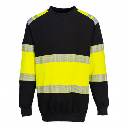 Imbracaminte de lucru - Bluza cu maneca lunga ignifuga reflectorizanta Portwest FR716, 60% modacrilic, 39% bumbac, 1% fibre carbon, 300 gr/mp-APROV 10.05