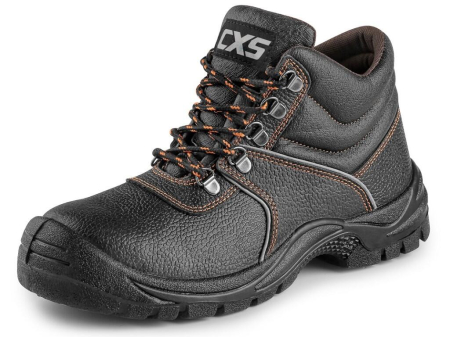 Bocanci de lucru cu bombeu S1 - Bocanci de protectie Canis CXS 2117 STONE MARBLE S2 FO SRC, cu bombeu metalic