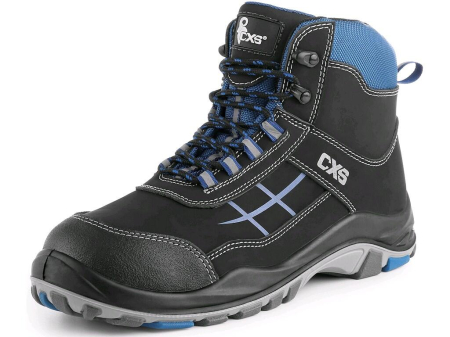 Bocanci S3 (cu bombeu si lamela, piele hidrofobizata) - Bocanci de protectie Canis CXS 2118 DOG BOXER S3 SRC, cu bombeu metalic si lamela