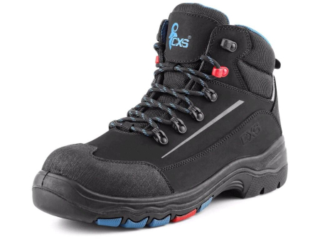 Bocanci S3 (cu bombeu si lamela, piele hidrofobizata) - Bocanci de protectie Canis CXS 2118 LAND SENJA S3S FO HRO SC SR, cu bombeu din compozit si lamela