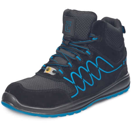 Incaltaminte de protectie - Bocanci de protectie Cerva RAVEN SPORTY S1P ESD SR, cu bombeu metalic si lamela