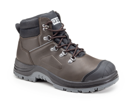 Bocanci S3 (cu bombeu si lamela, piele hidrofobizata) - Bocanci de protectie Coverguard FLINT S3, cu bombeu metalic si lamela