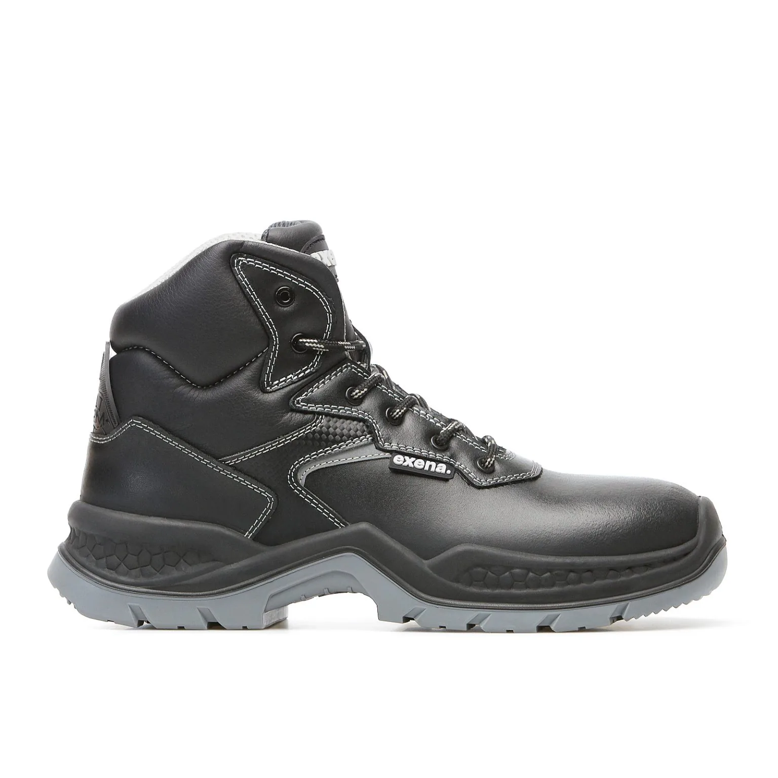 Bocanci S3 (cu bombeu si lamela, piele hidrofobizata) - Bocanci de protectie Exena ADVANCED ORIONE S3 SRC, bombeu compozit si lamela