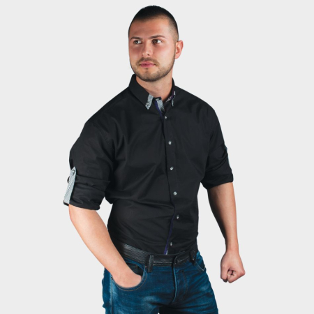 Camasa de lucru cu maneca lunga Stenso ALBERTO,  97% bumbac, 3% elastan [0]