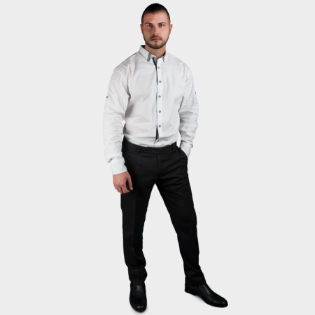 Camasa de lucru cu maneca lunga Stenso ALBERTO,  97% bumbac, 3% elastan [1]