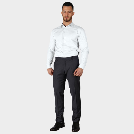 Camasi lucru - Camasa cu maneca lunga Stenso MARON, 70% bumbac, 30% poliester, 115 gr/mp