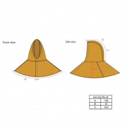 Capison ignifug de protectie sudura Portwest TAN SW33, piele spalt bovina,  grosime 1,3 mm [1]