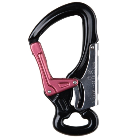 Carabiniere inchidere automata - Carabiniera din aluminiu Vertiqual QUADRO  W, 33 kN, 132g, 136/72 mm, inchidere automata in 2 miscari