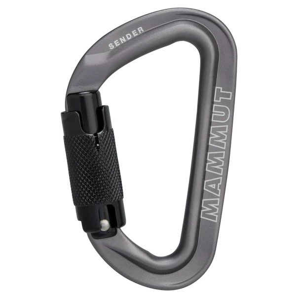 Carabiniere inchidere automata - Carabiniera Mammut SENDER Sl tip D, aluminiu, inchidere automata in 3 miscari