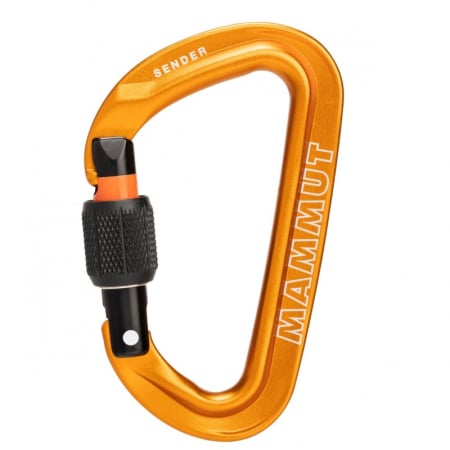 Carabiniere inchidere prin infiletare - Carabiniera Mammut SENDER Sl tip D, aluminiu, inchidere prin infiletare