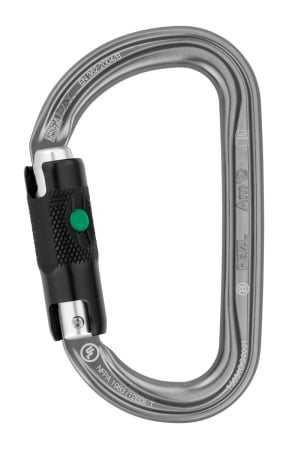 Carabiniere inchidere automata - Carabiniera Petzl AmD BL tip D M34A Bl, aluminiu, cu inchidere automata in 3 miscari